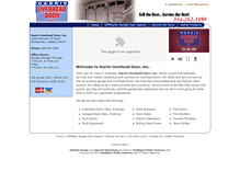 Tablet Screenshot of harrisoverheaddoor.com
